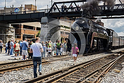 N&W Class J611 Engine Editorial Stock Photo